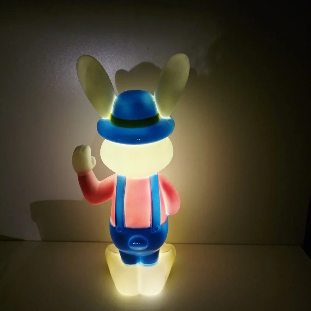 2025 Gemmy Waving Easter Bunny with Egg Basket Light Up 14